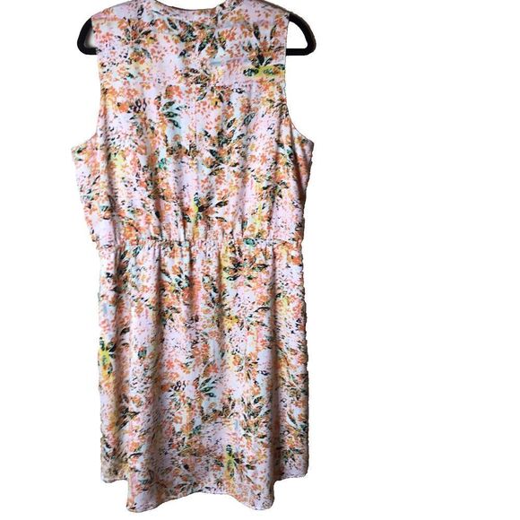 Women's APT 9 XXL Floral Dress Sleeveless V Neck  Elastic Waist Pockets - Picture 2 of 15
